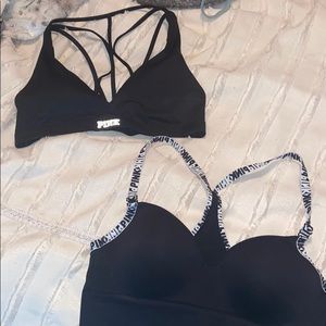 2 vs / pink sports bras!